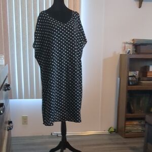 Polka Dot Black Dress